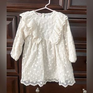 Beautiful cream Zara dress, Christmas Dress, flower girl dress